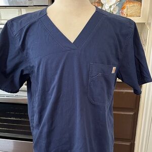 Carhartt Dark Blue Short Sleeve Men's scrub shirt